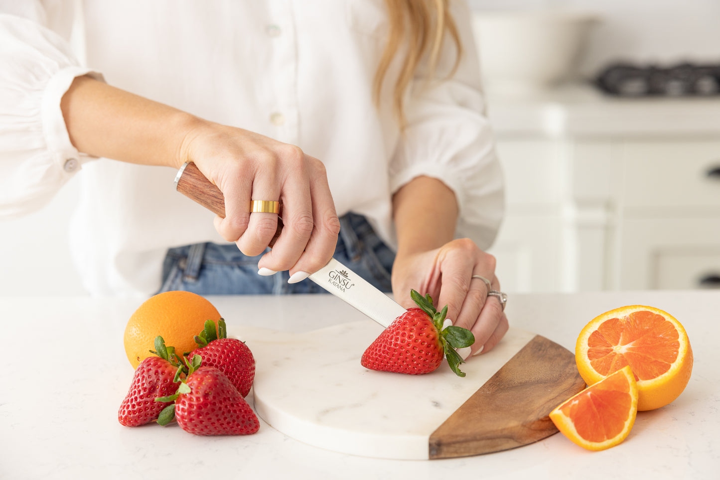 The Secret for Effortless Fruit Cutting:  The Finest Ginsu Katana Knives for the Task
