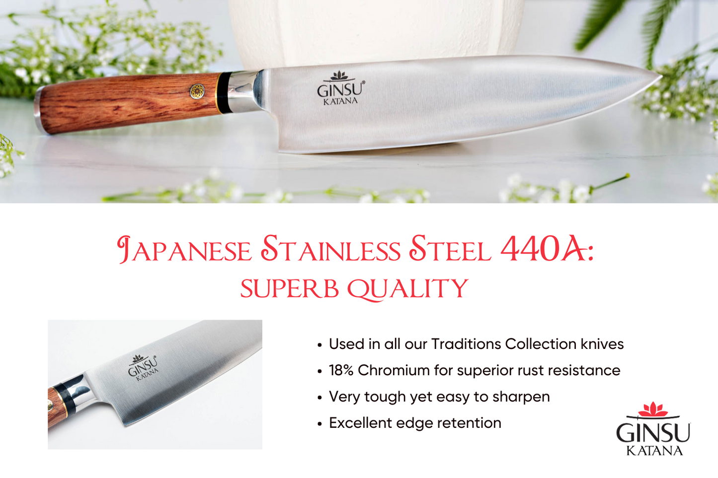 TRADITIONS - 8" GYUTO/CHEF KNIFE