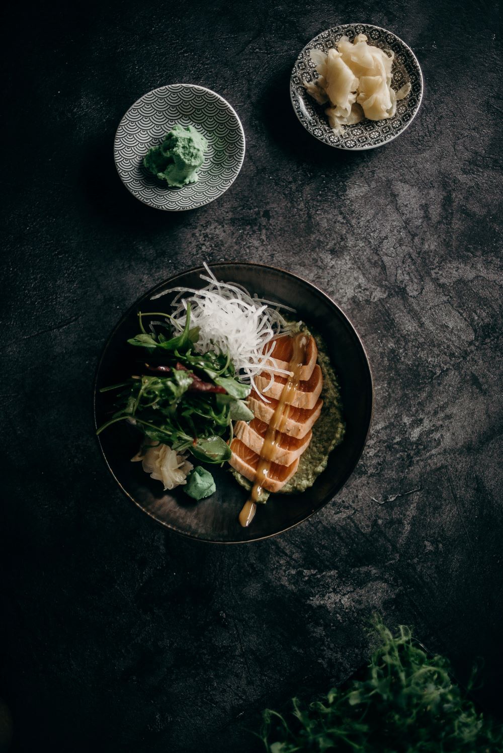 BBQ Salmon in Wasabi & Soy